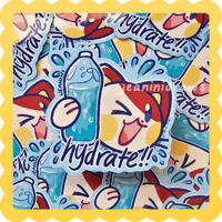 hydrate jasper ✨ waterproof vinyl sticker