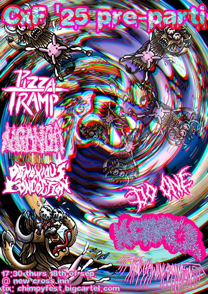 Image of CHIMPYFEST THURS. 18/09/25 ONLY 2025 PRE-PARTI TICKET 