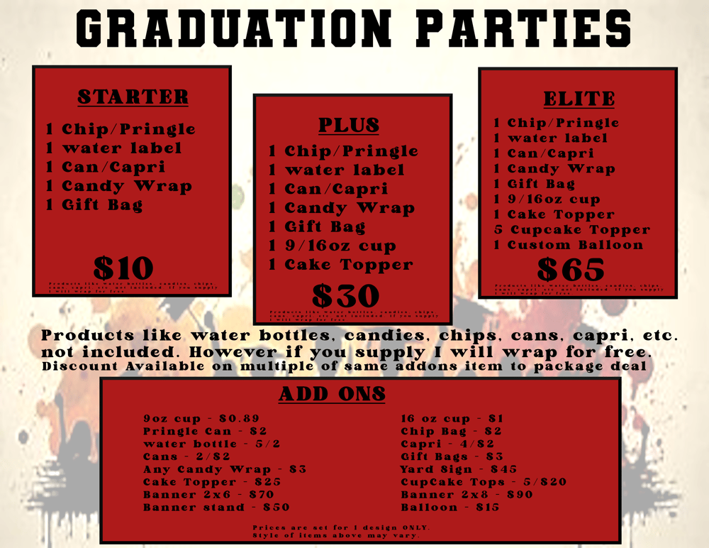Image of GRADUATION PARTIES