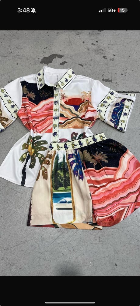 Image of PALM BEACH SHORT SET