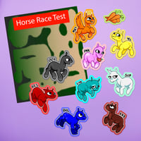 HORSE RACE TEST Naklejki