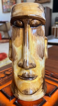 Image 1 of Vintage Skipper Kent Moai Tiki Mug