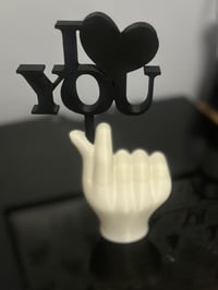 I LOVE YOU Hand Statue