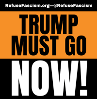 STICKER: Trump Must Go NOW! Tri-color