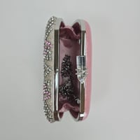 Image 3 of Nina Crystal Embellished Minaudiere - Pink