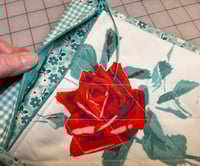 Image 2 of Vintage Rose Zippered Bag