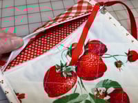 Image 2 of Vintage Strawberries Zippered Bag