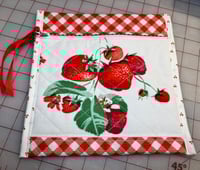Image 1 of Vintage Strawberries Zippered Bag