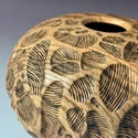 Elm Wood Carved & Burned