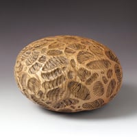 Image 3 of Elm Wood Carved & Burned (0459)