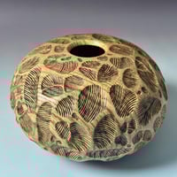 Image 1 of Elm Wood Carved & Burned (0459)