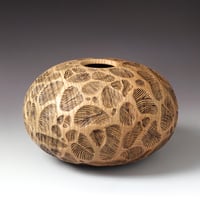 Image 2 of Elm Wood Carved & Burned (0459)