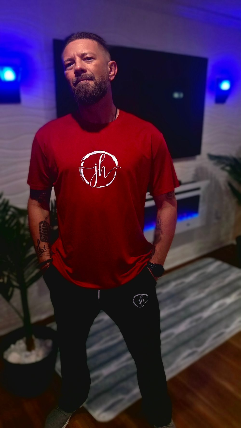 Maroon JH Brand Designer Tee