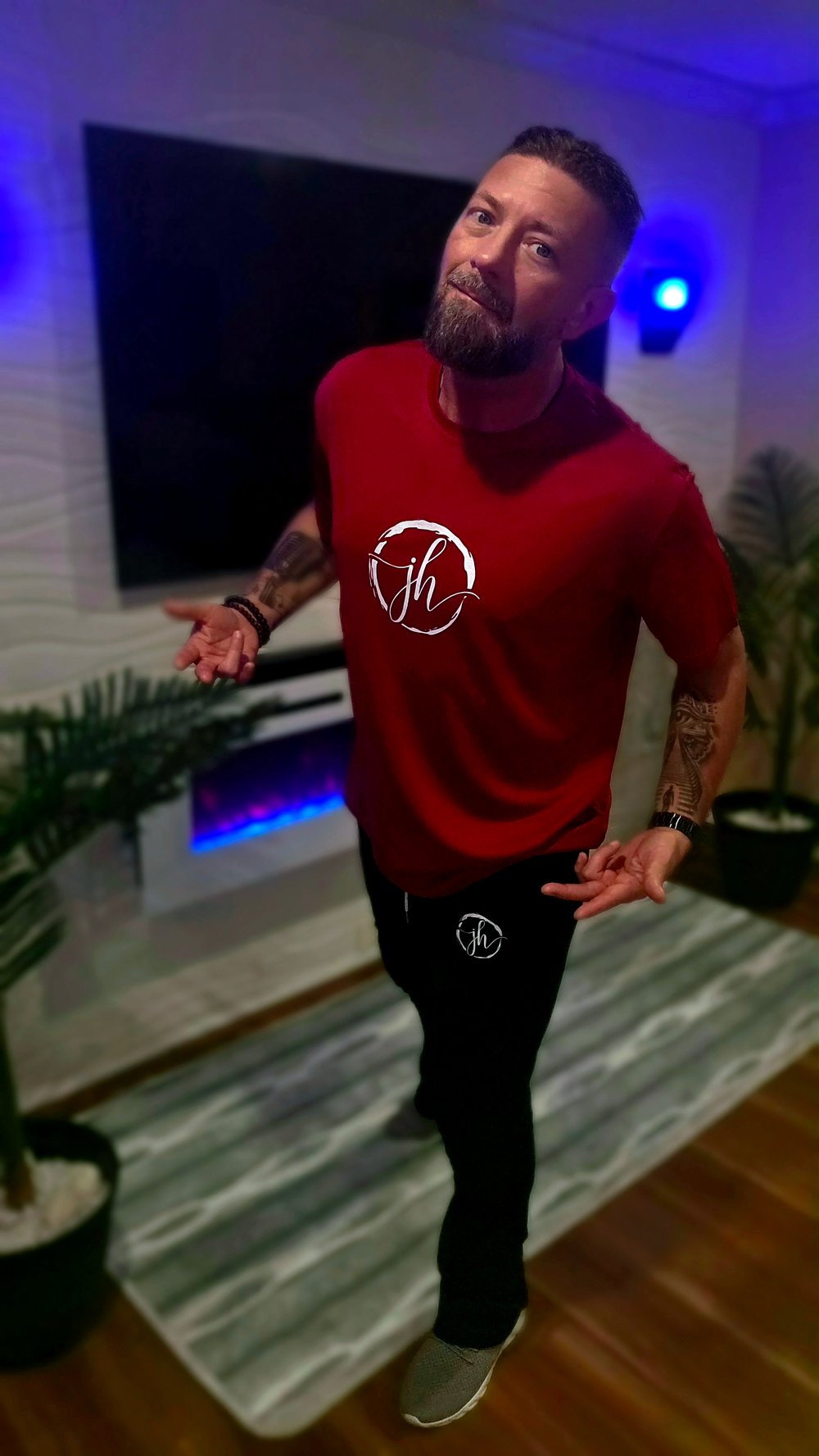 Maroon JH Brand Designer Tee