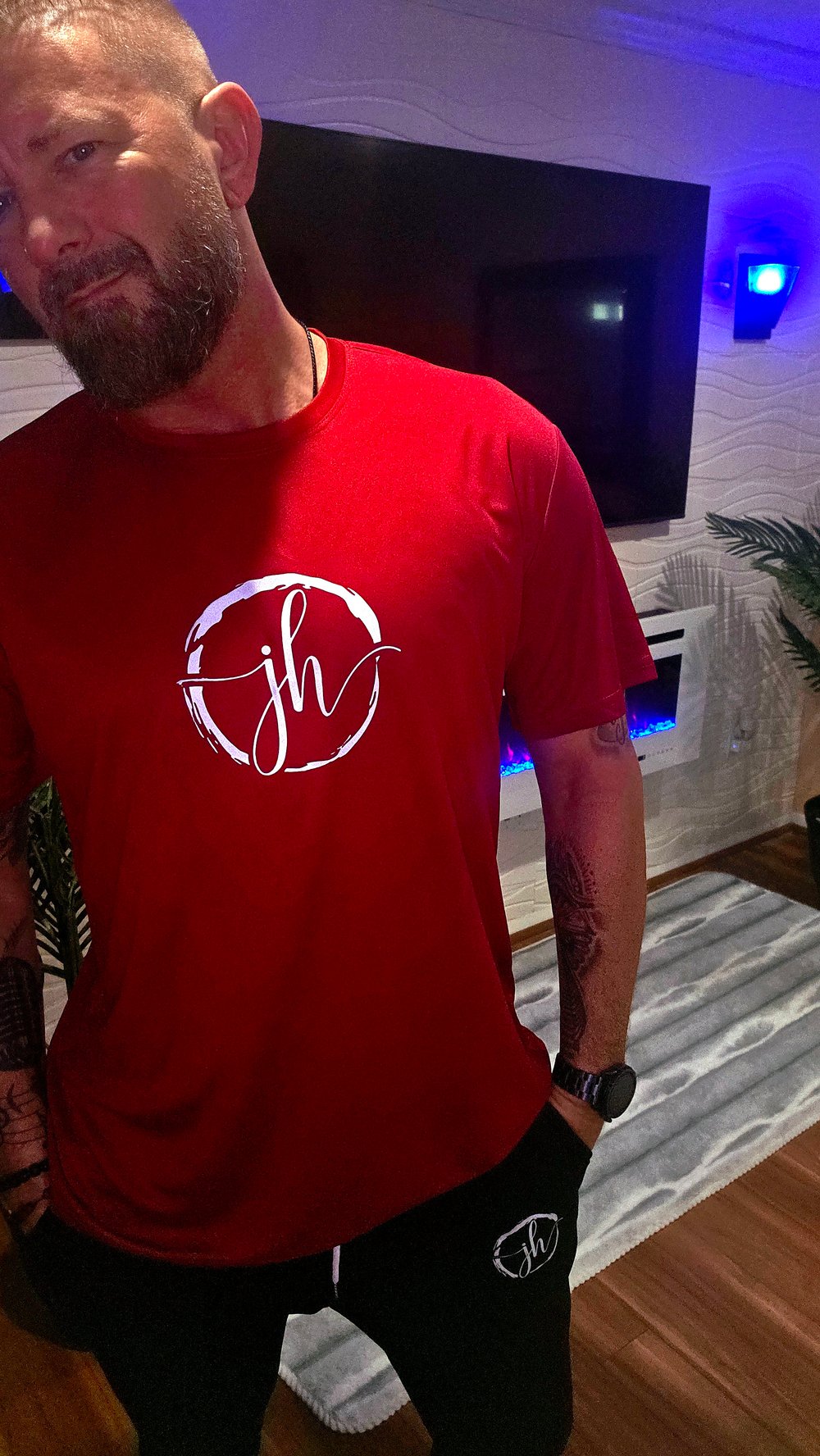 Maroon JH Brand Designer Tee
