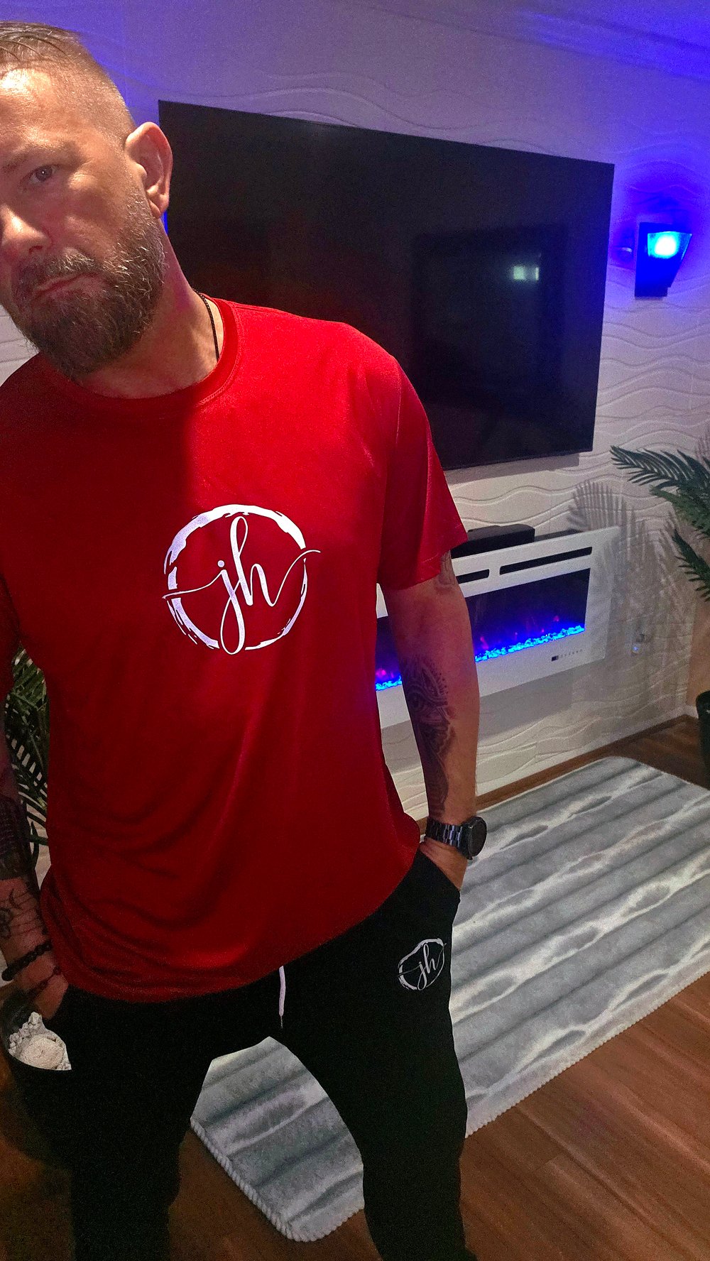 Maroon JH Brand Designer Tee