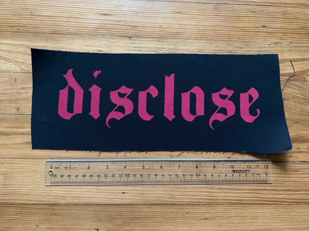Red Ink Disclose Shoulder Patch