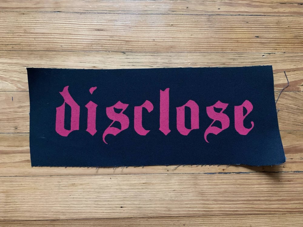 Red Ink Disclose Shoulder Patch