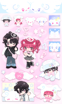 Sweet Dreams*ੈ✩‧₊˚ sticker sheet [preorder]