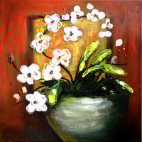 Image 1 of Abstr-White Orchid