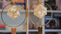 Image 2 of Angelic Reprieve d20 dice earrings