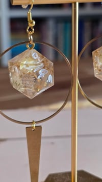 Image 6 of Angelic Reprieve d20 dice earrings