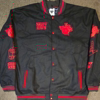 Image of LSP: 2025 RED  LTD EDITION ALL OVER VARSITY JACKET 