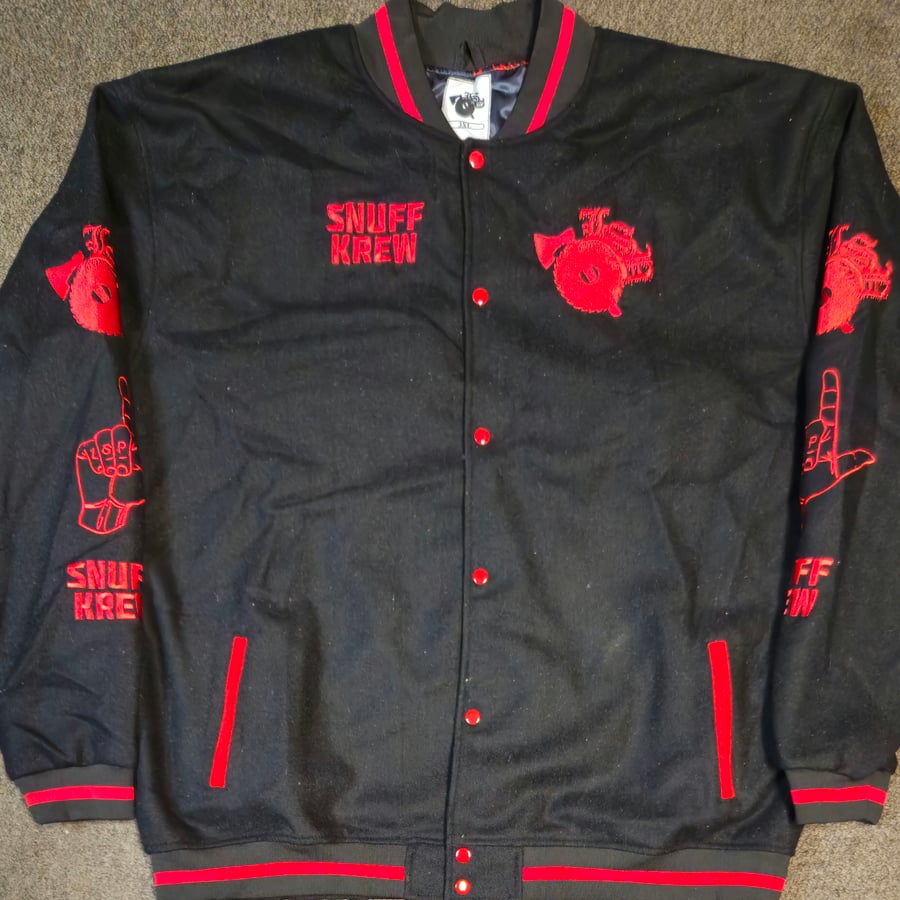 Image of LSP: 2025 RED  LTD EDITION ALL OVER VARSITY JACKET 