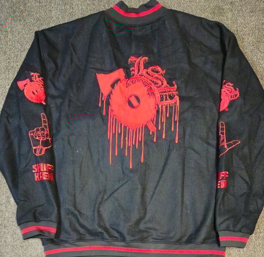Image of LSP: 2025 RED  LTD EDITION ALL OVER VARSITY JACKET 