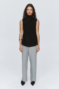 Image 4 of marle ziti top black silk