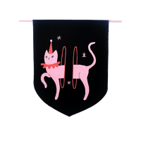 Clown Cat Portal Pennant 