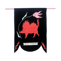Flame Creature Pennant