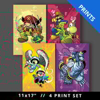 Image 1 of Mario / X-Men Print Set