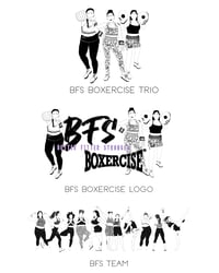Image 4 of BFS Boxercise Cropped Oversize Hoodie