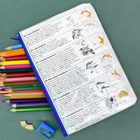 Image 2 of Kookaburra and Kingfisher, Australian Bird Guide Book Page Pencil Case