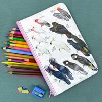Image 1 of Galah and Cockatoo, Australian Bird Guide Book Page Pencil Case