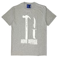 Image 1 of Home Defense Tee (Grey & White)