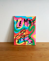 Toile ucpyclé - le monde est gris
