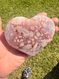 Image 3 of PINK AMETHYST LOVE HEART SHAPE ORNAMENT (B)