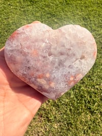 Image 4 of PINK AMETHYST LOVE HEART SHAPE ORNAMENT (B)