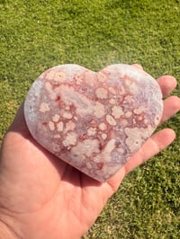 Image 5 of PINK AMETHYST LOVE HEART SHAPE ORNAMENT (B)