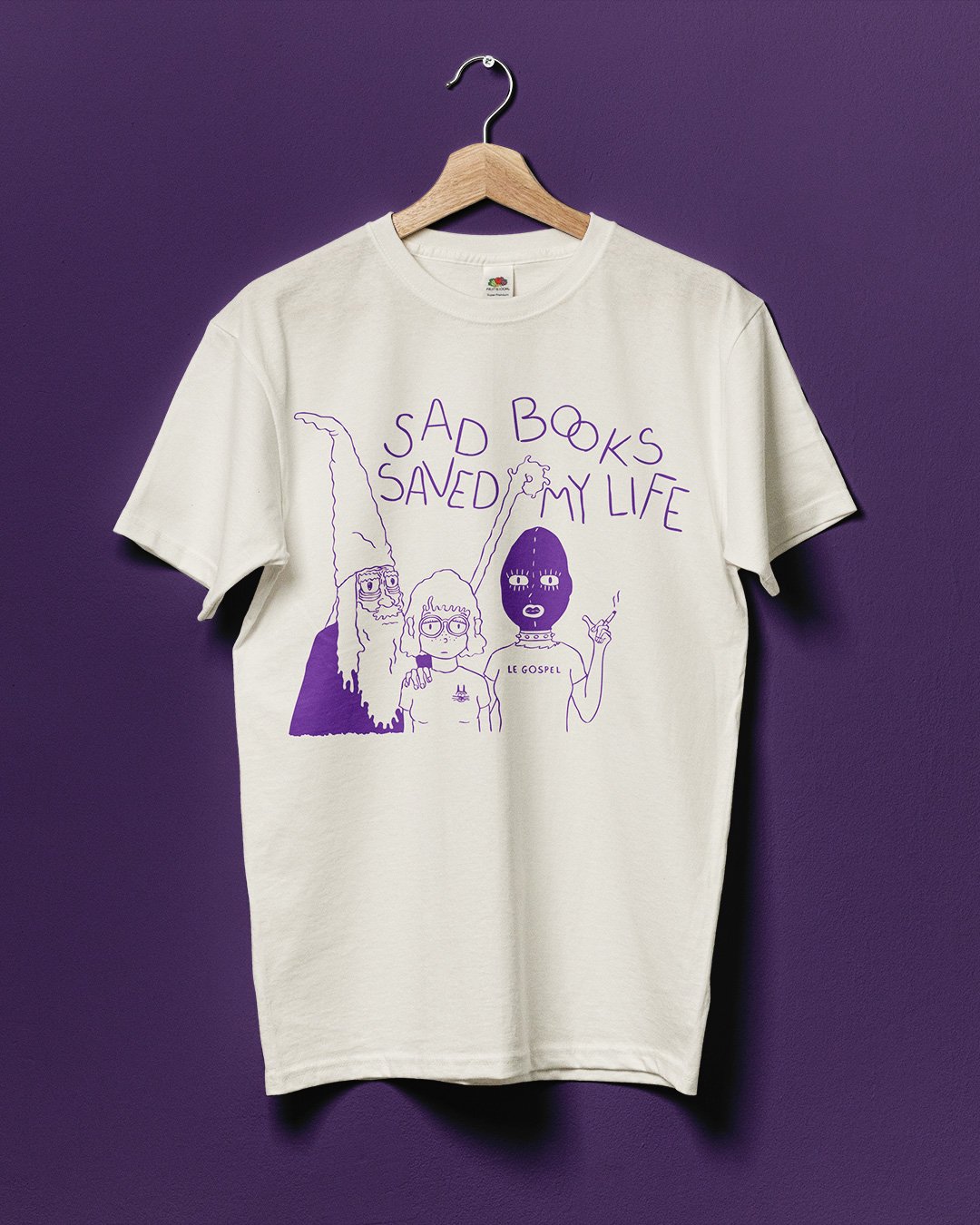 Image of Sad Books Saved My Life T-Shirt (Small)