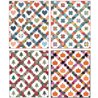 Image 3 of MINI BRIGHTLY HOLIDAYS Quilt Pattern 30" x 36" by Cluck Cluck Sew
