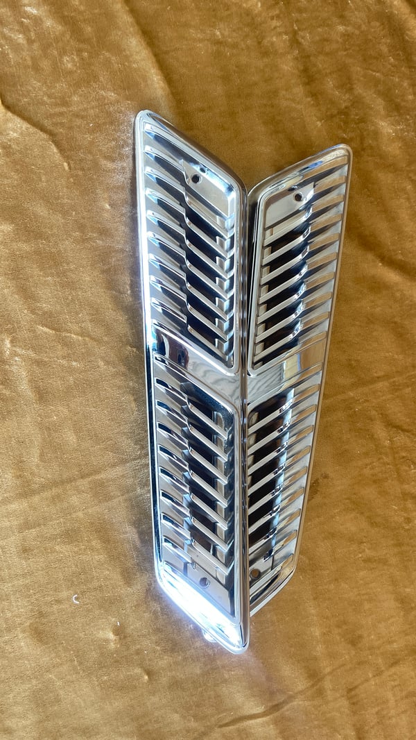 Image of MAZDA RX2 Pillar Vents (Pair) Chrome plated