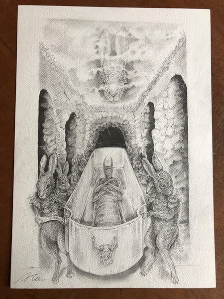 Image of 'The Burial' Original artwork