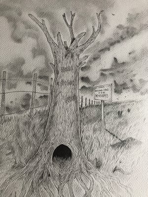 Image of "A tree on Watership down' original illustration 