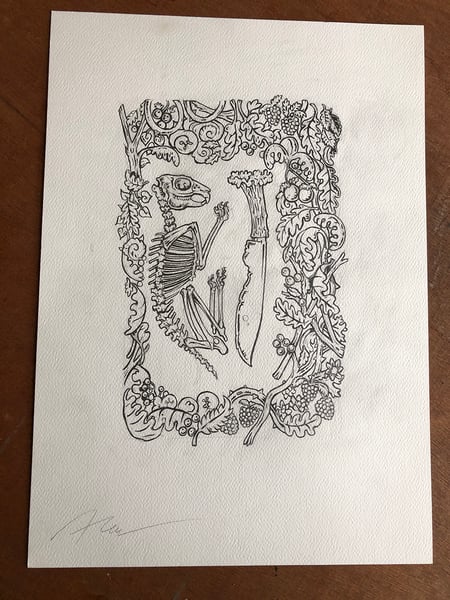 Image of 'In death' original illustration 