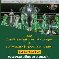 Image 1 of 2 Scottish cup final tickets + signed & framed champions shirt 15525