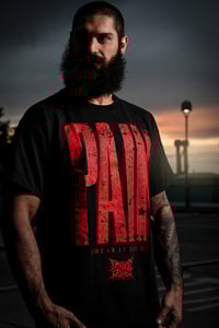Black w. Red PAIN [wear it loud]