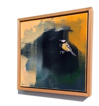 Image 2 of Original Canvas - Great Tit - 30cm x 30cm